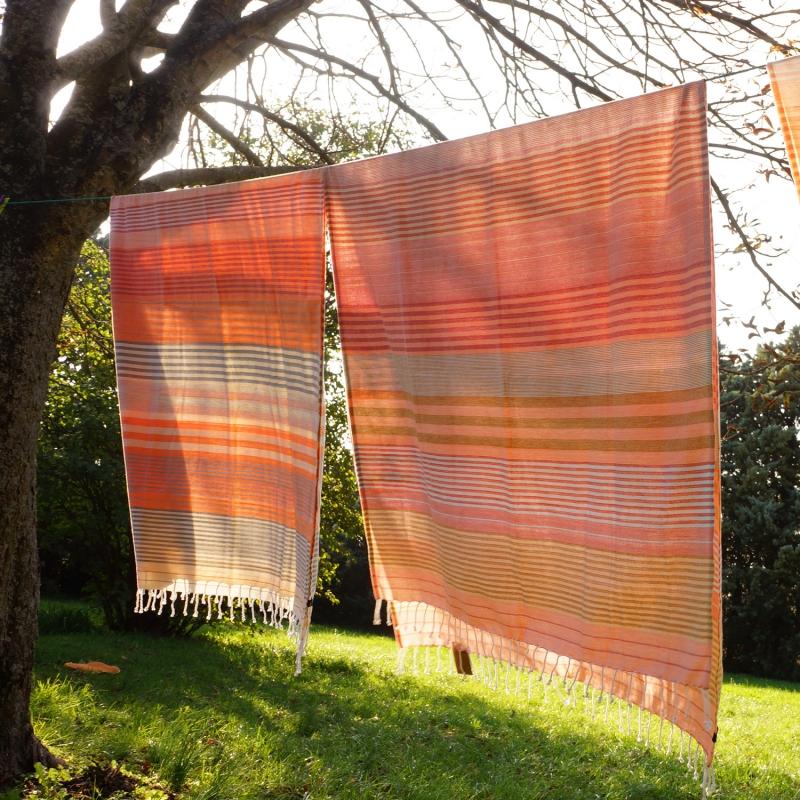 Karawan Authentic Fouta En Coton Biologique India Gold