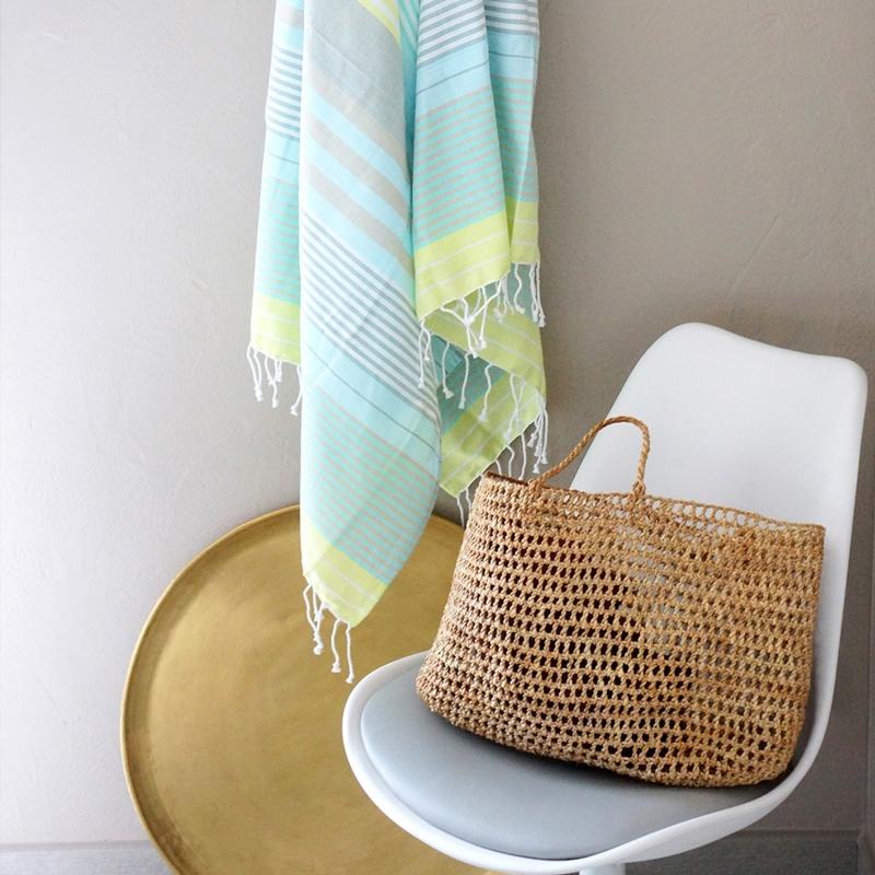 Karawan Authentic Fouta En Coton Biologique Sunny Lime
