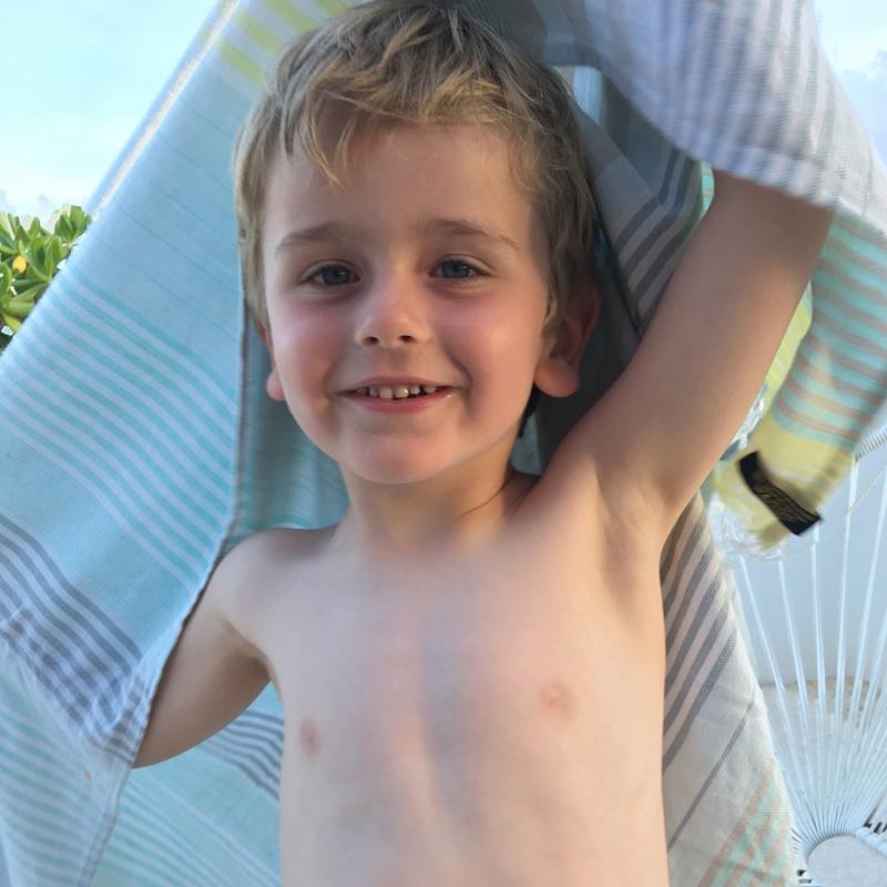 karawan authentic Fouta en coton biologique Sunny lime