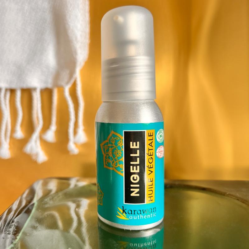 karawan authentic Huile de Nigelle certifiée biologique* par ECOCERT GREENLIFE