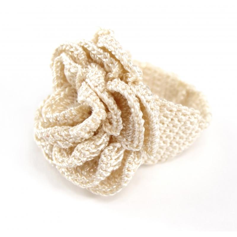 Karawan Authentic Bague "Belkis" Beige Crème