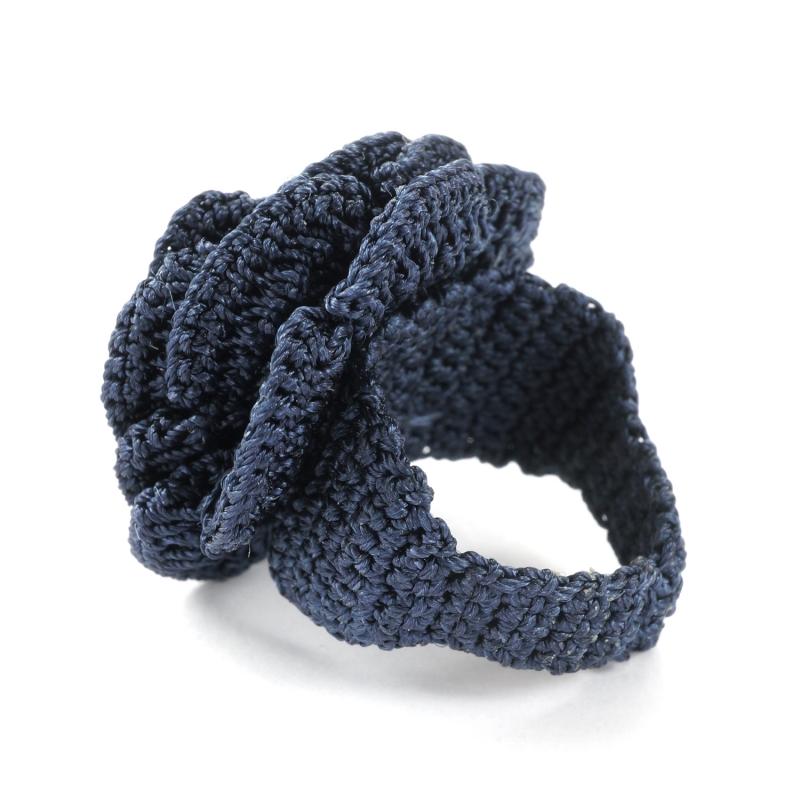 Karawan Authentic Bague "Belkis" Bleu Nuit