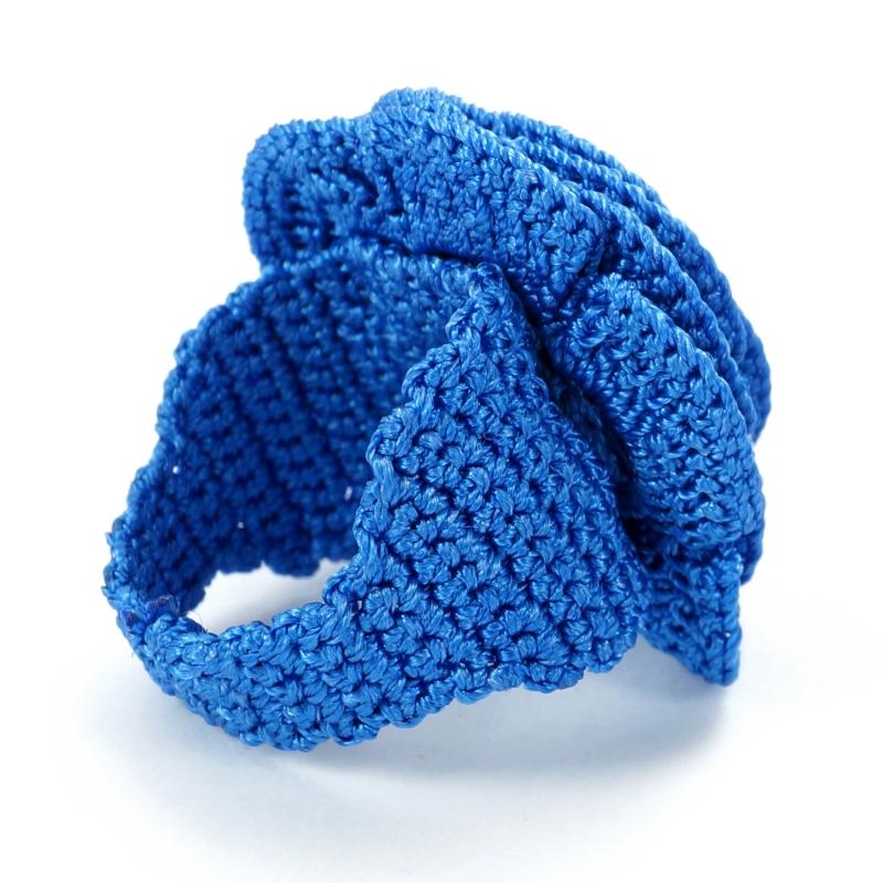 Karawan Authentic Bague "Belkis" Indigo électrique