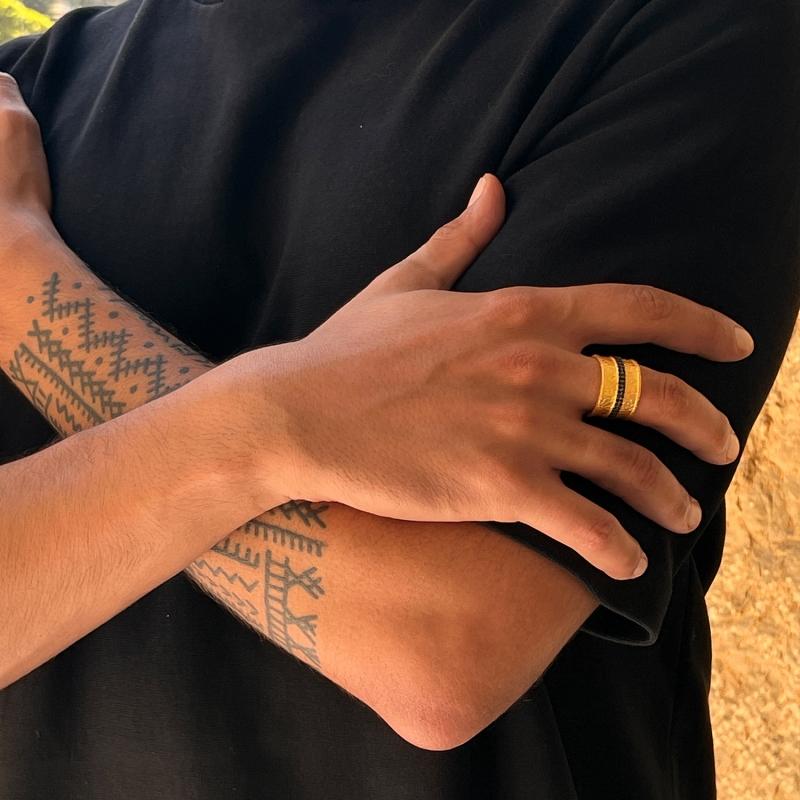 karawan authentic Bague 'day' ajustable