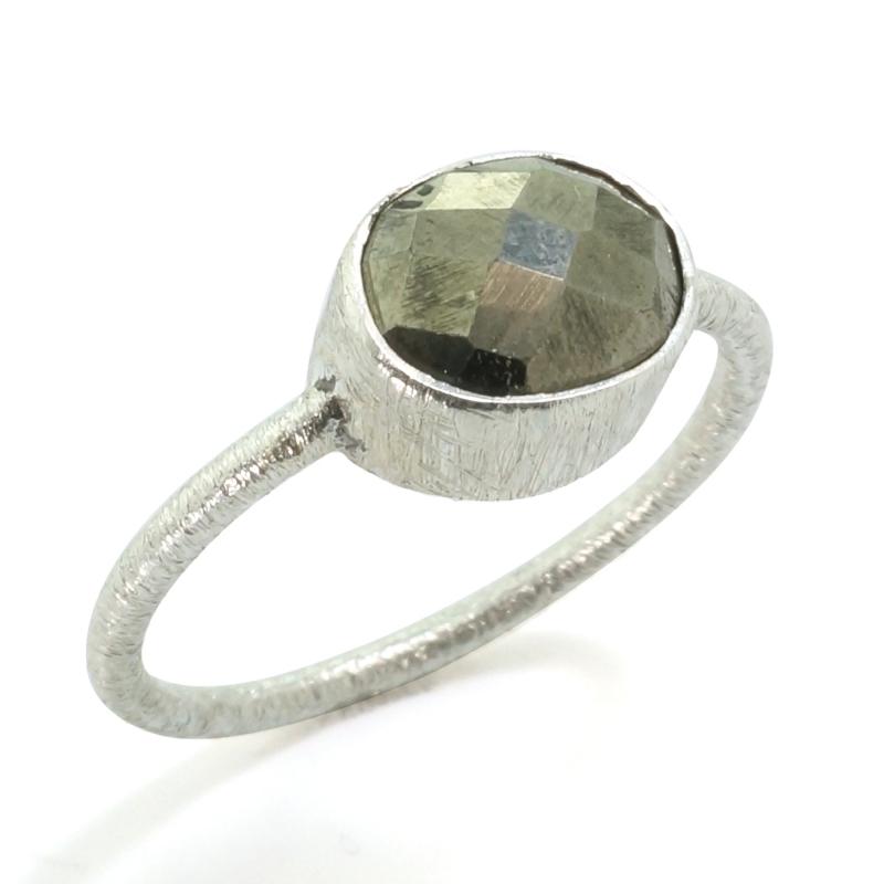 Karawan Authentic Bague "Drop" Argent 925 Pyrite
