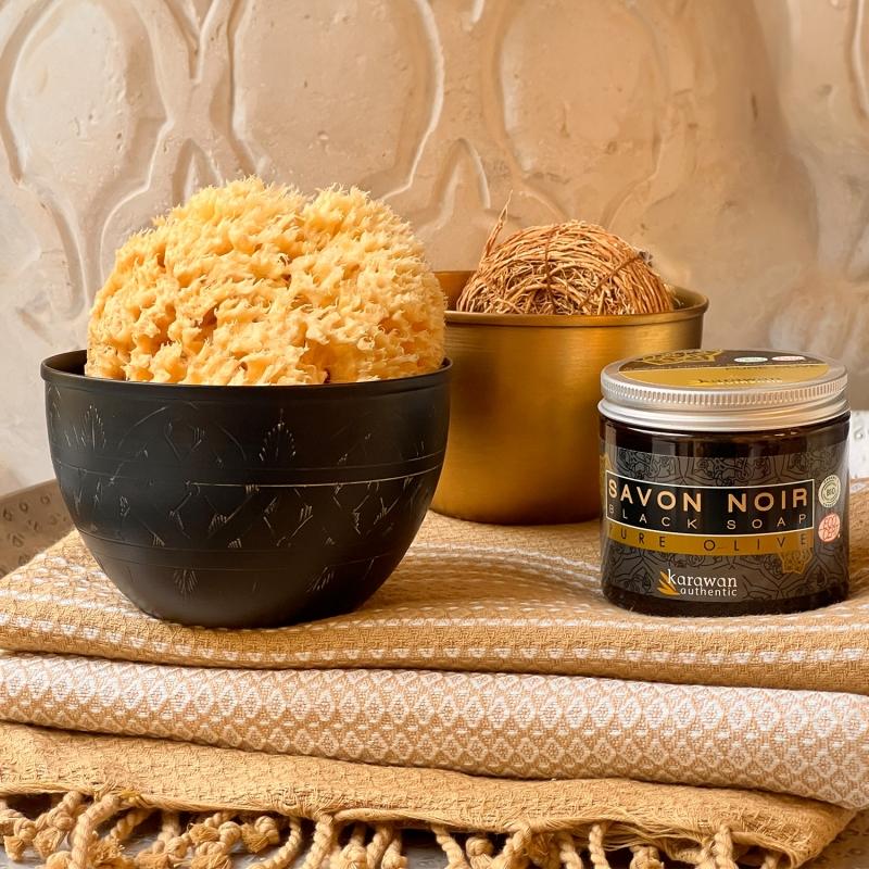 Karawan Authentic Bol En Laiton Noir Gravé 'Arabesk'