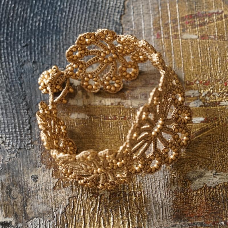 Karawan Authentic Bracelet "Hawa" Beige Or