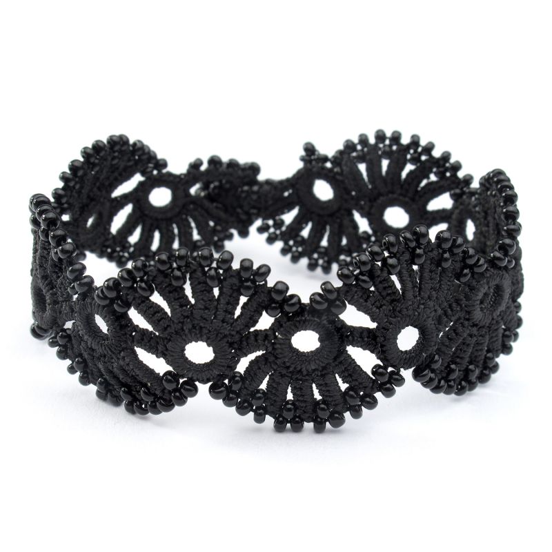 karawan authentic Bracelet "Yelin" Noir carbone