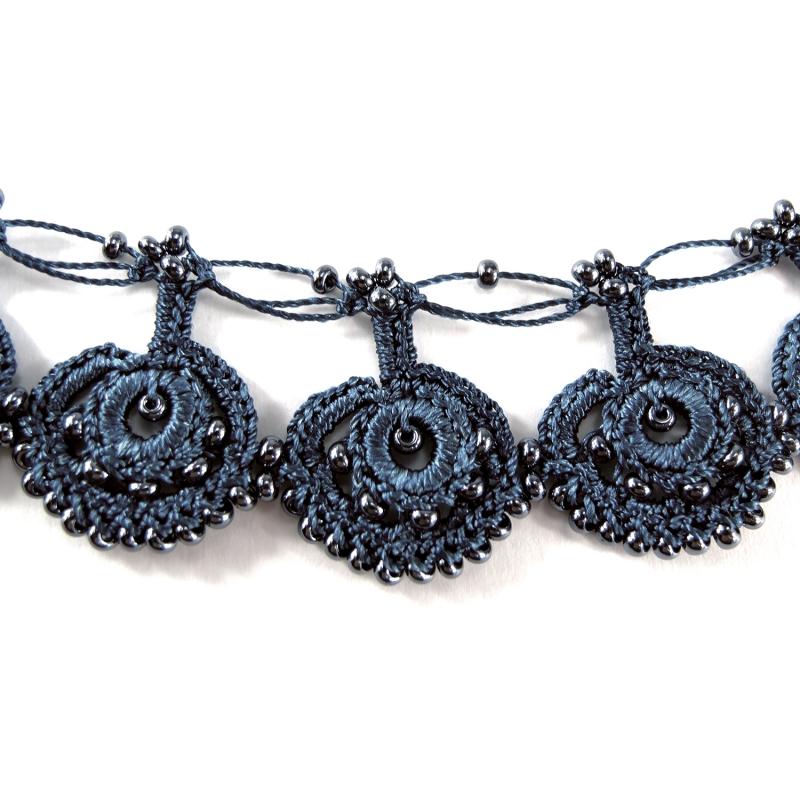Karawan Authentic Collier "Eda" Bleu Nuit