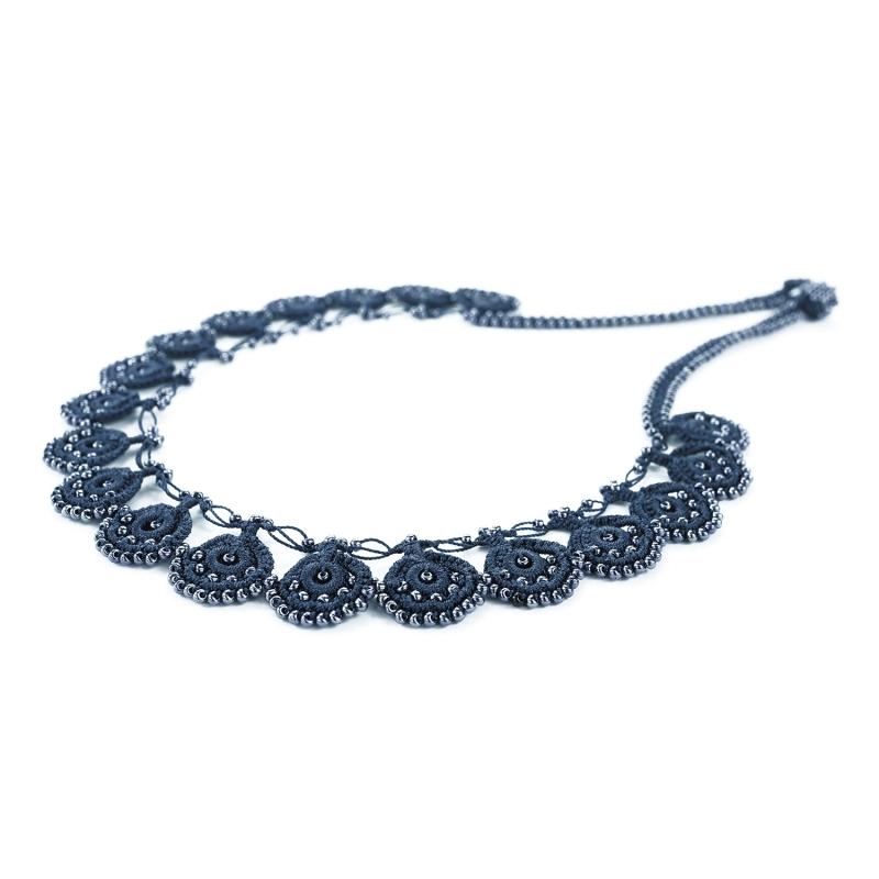 Karawan Authentic Collier "Eda" Bleu Nuit