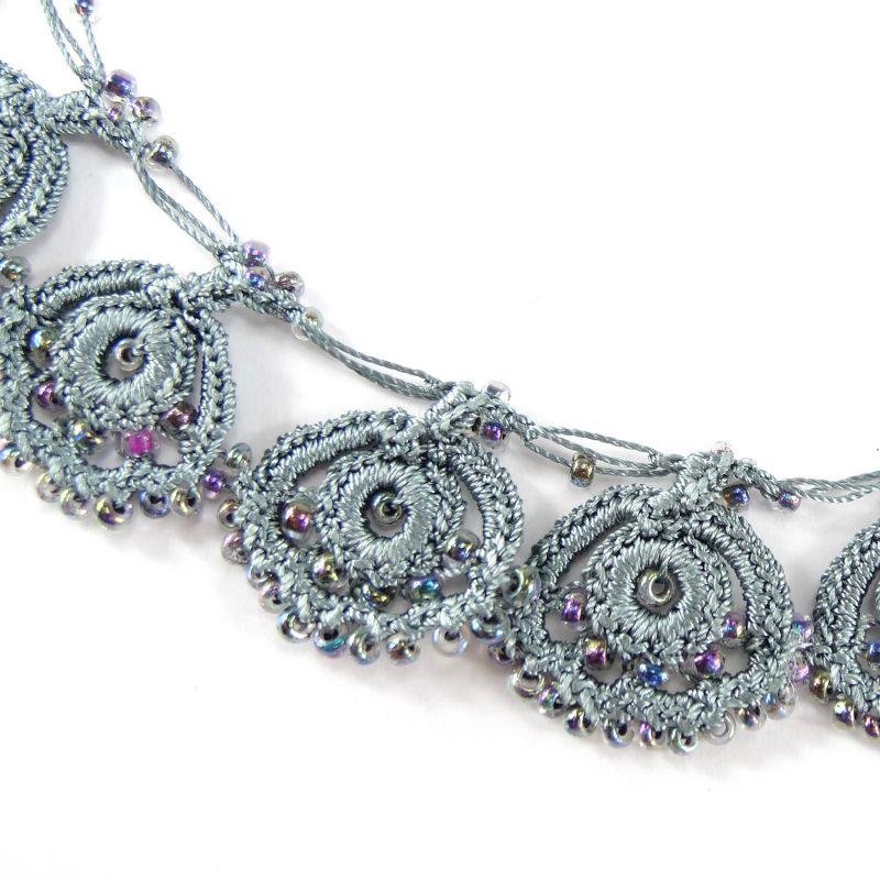 Karawan Authentic Collier "Eda" Gris Perle