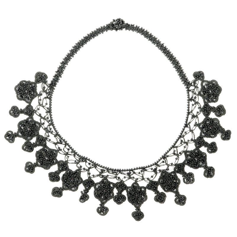 Karawan Authentic Collier "Sonya" Noir Carbone