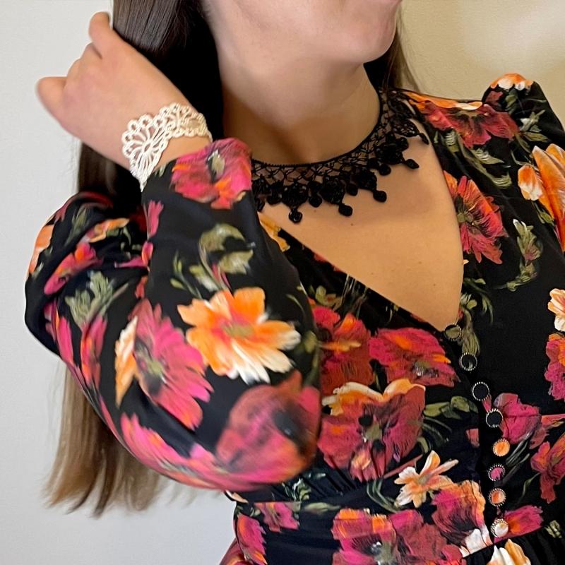 Karawan Authentic Collier "Sonya" Noir Carbone