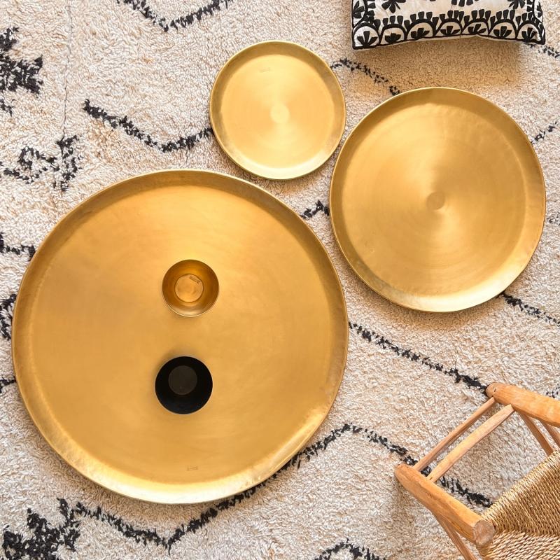 Karawan Authentic Coupelle / Plateau "Moon" Lisse Doré