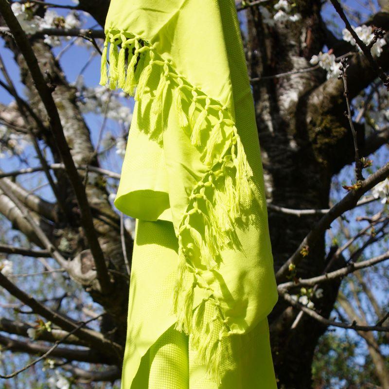 karawan authentic Fouta Dhoti en coton bio Basilic