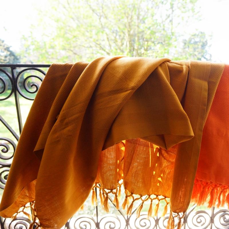 Karawan Authentic Fouta Dhoti En Coton Bio Curcuma