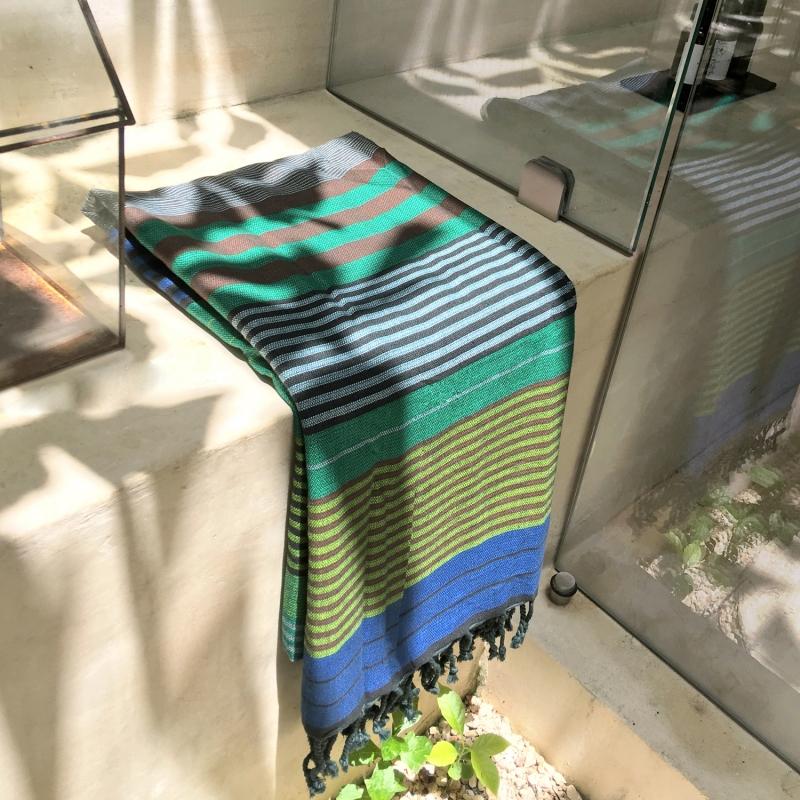 Karawan Authentic Fouta En Coton Biologique Forest