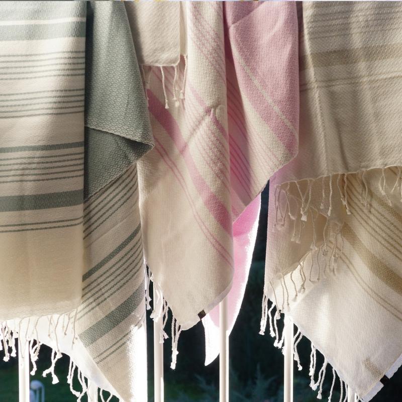 Karawan Authentic Fouta En Coton Biologique Parme