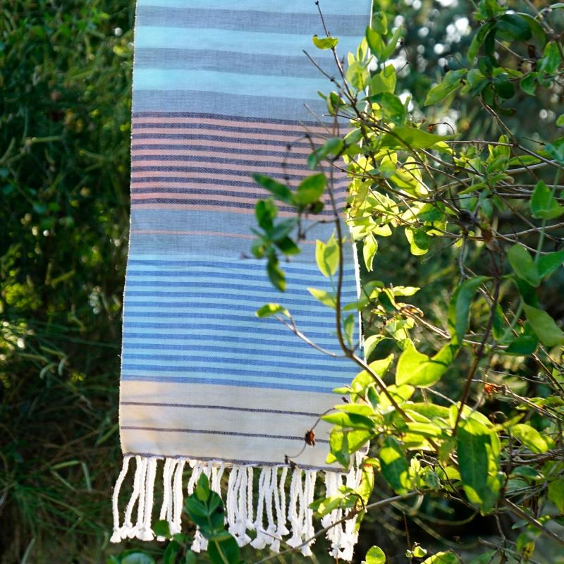 Karawan Authentic Fouta En Coton Biologique Waves
