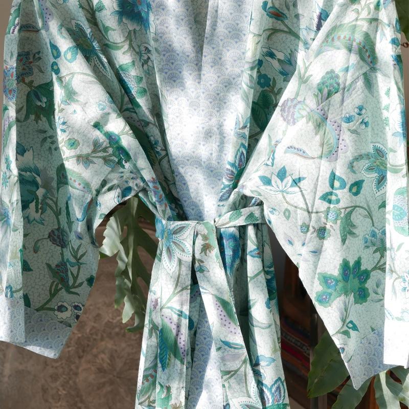 Karawan Authentic Kimono Blue Garden