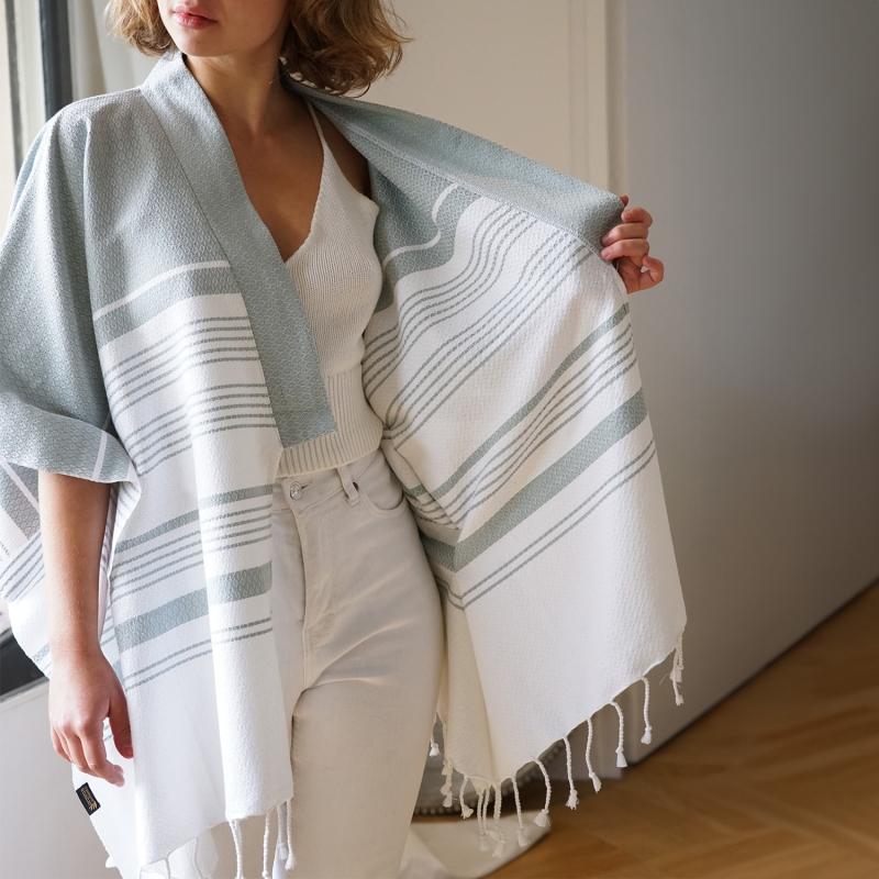 Karawan Authentic Kimono White Sand Mirage