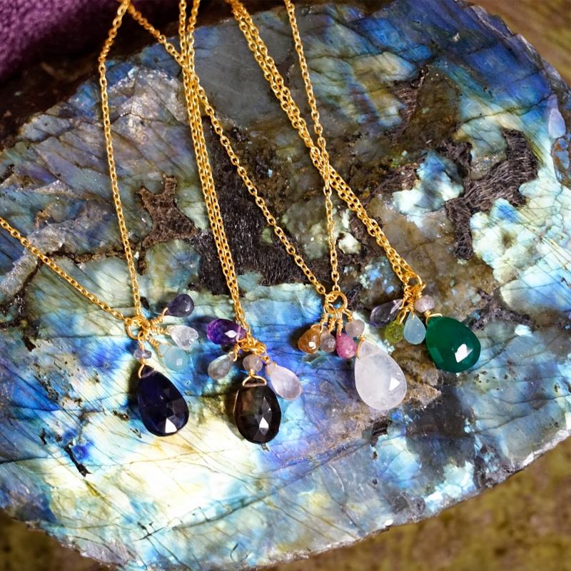 Karawan Authentic Pendentifs "Grapes" Cornaline