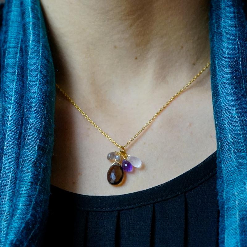 karawan authentic Pendentifs "Grapes" Topaze