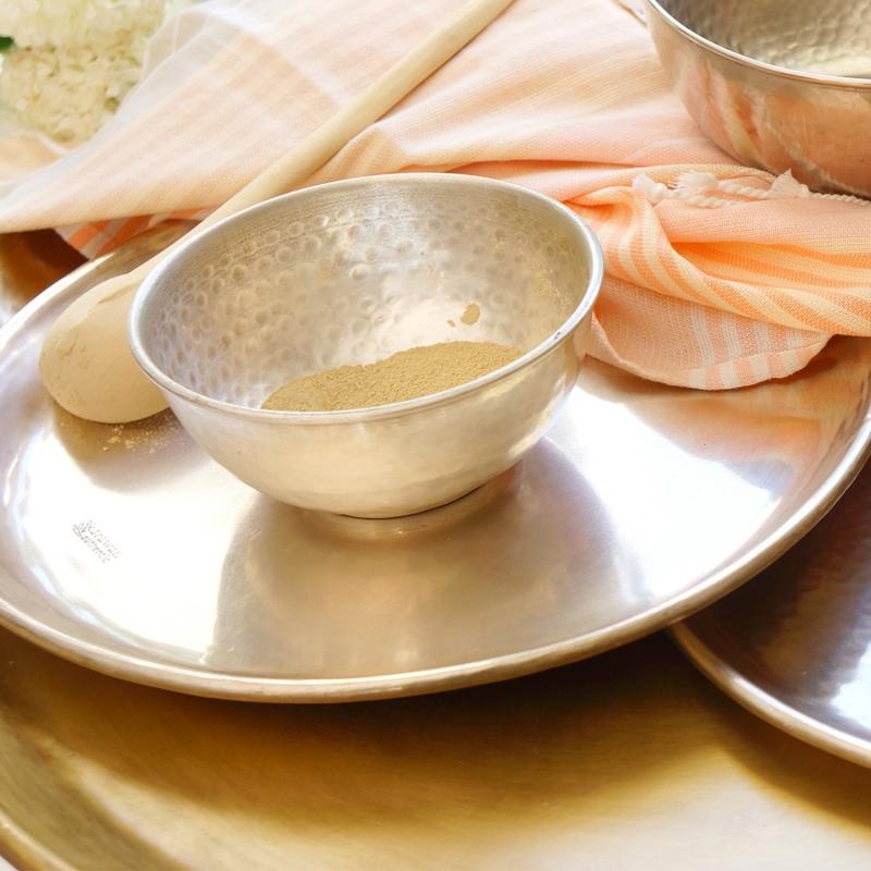 Karawan Authentic Plateau "Muz" Lisse Argenté