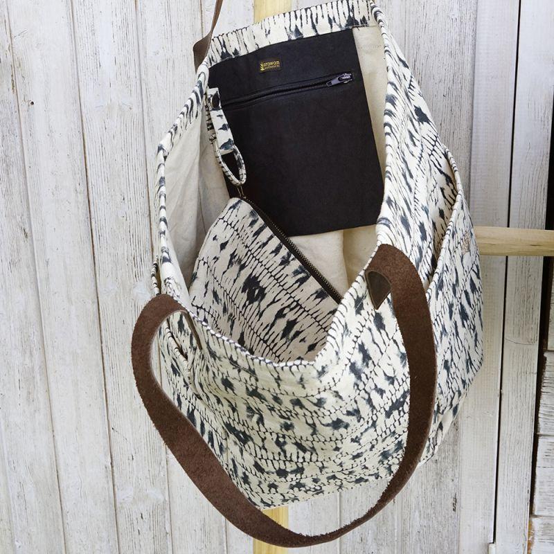 Karawan Authentic Sac Cabas "SHADE" Imprimé Indigo