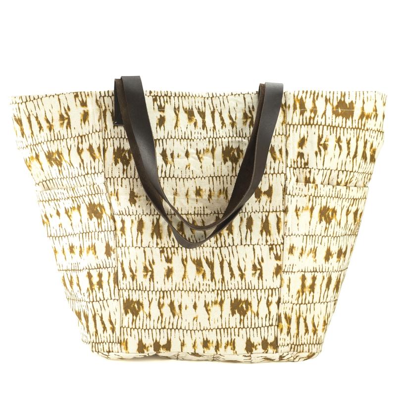 Karawan Authentic Sac Cabas "SHADE" Imprimé Safran