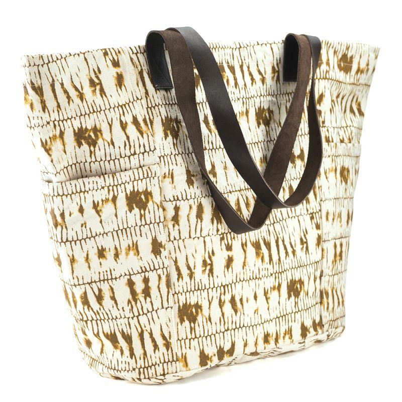 Karawan Authentic Sac Cabas "SHADE" Imprimé Safran