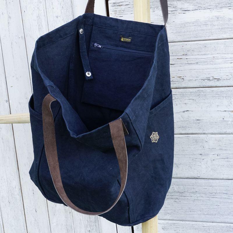 karawan authentic Sac cabas "SHADE" uni indigo karawan authentic Sac cabas "SHADE" uni indigo