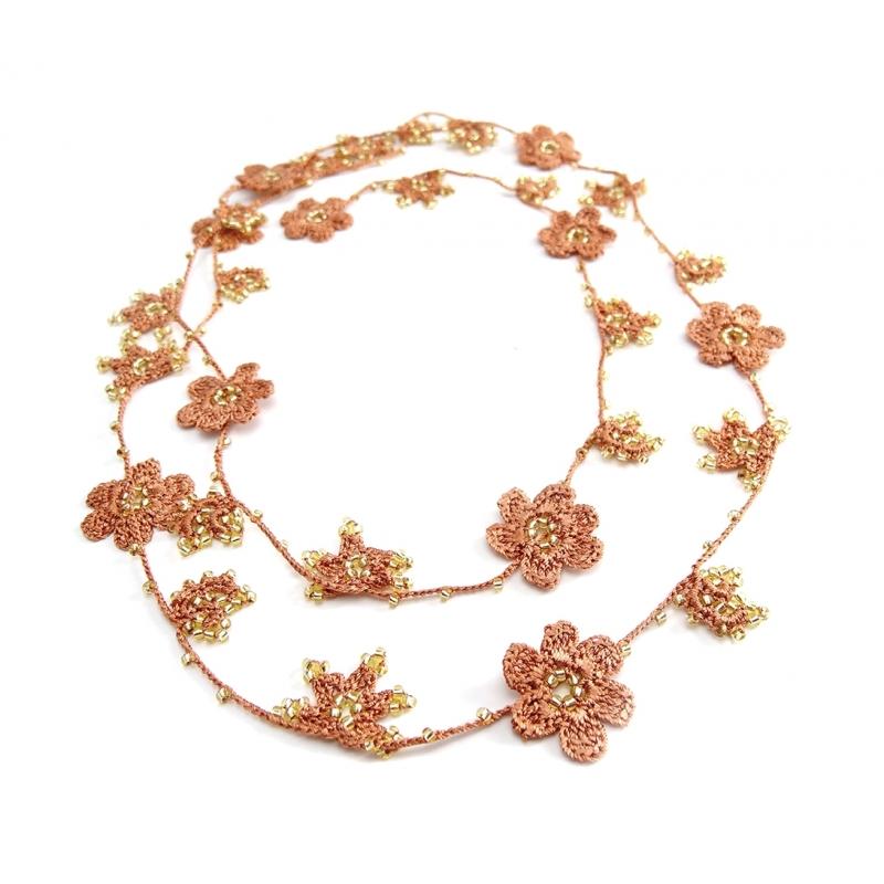 Karawan Authentic Sautoir "Crystal" Cannelle