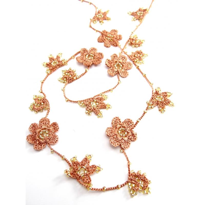 Karawan Authentic Sautoir "Crystal" Cannelle