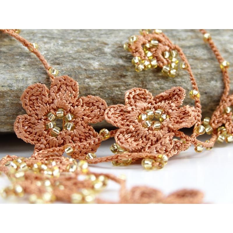 Karawan Authentic Sautoir "Crystal" Cannelle