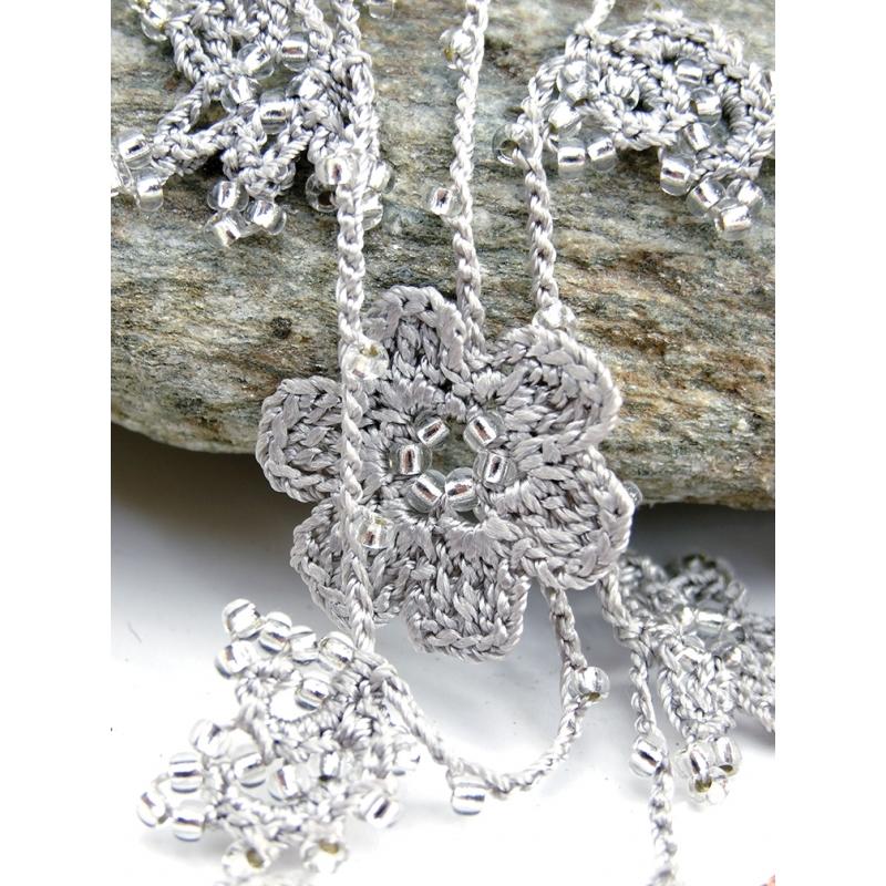 Karawan Authentic Sautoir "Crystal" Gris Nuage