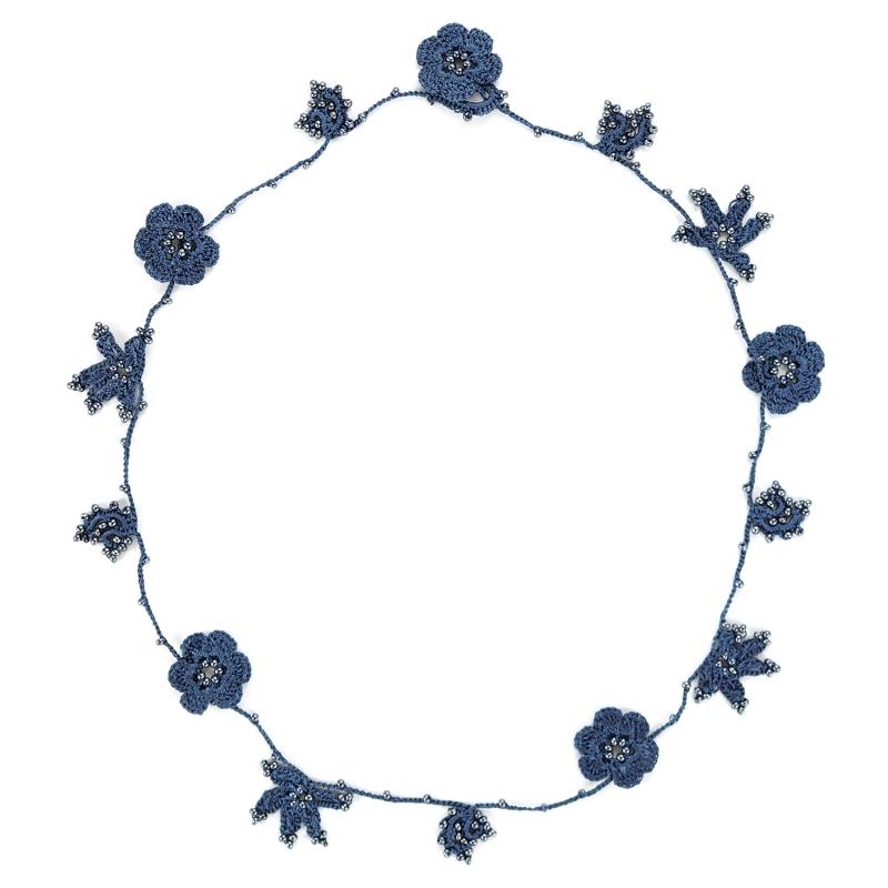 karawan authentic Tour de cou "Crystal" Bleu nuit