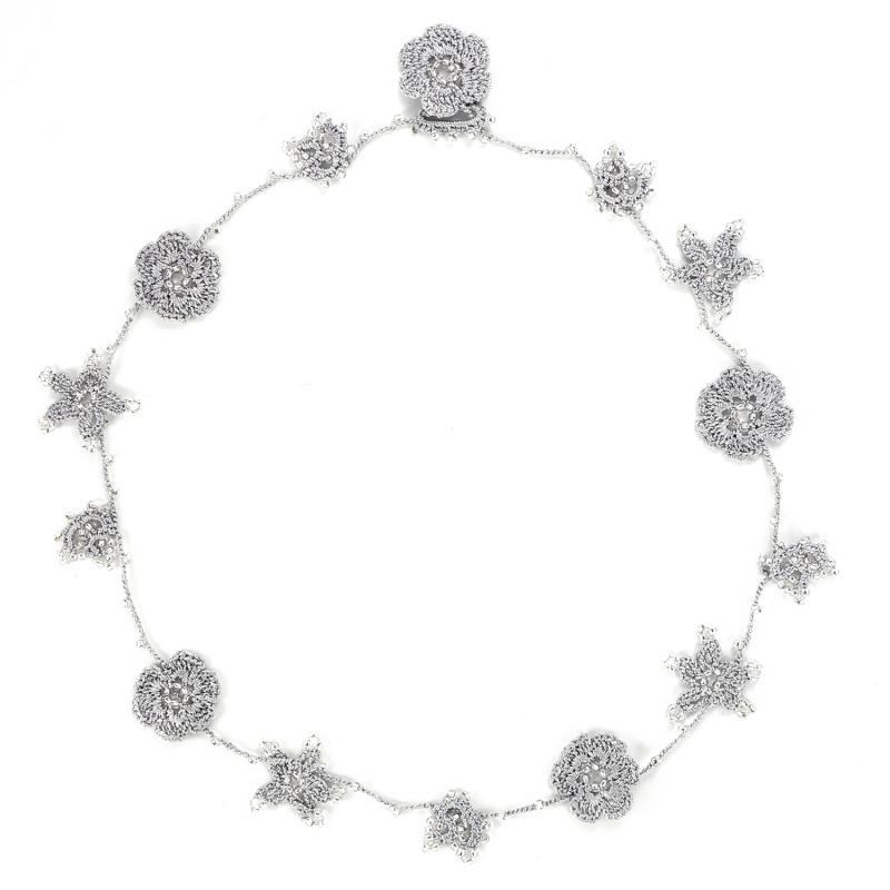 karawan authentic Tour de cou "Crystal" Gris nuage