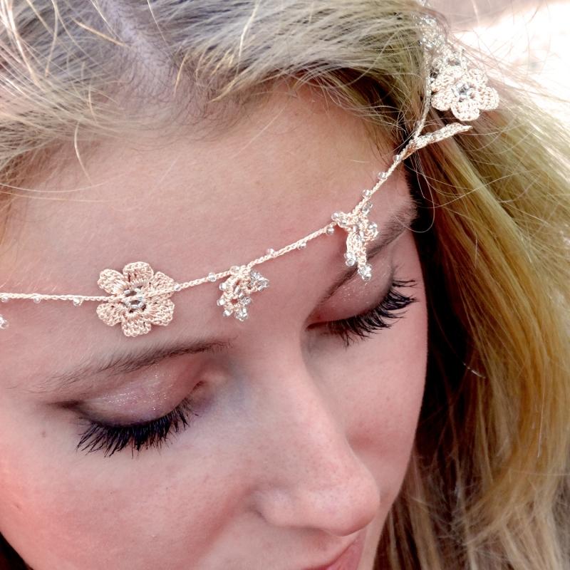 karawan authentic Tour de cou "Crystal" Ivoire