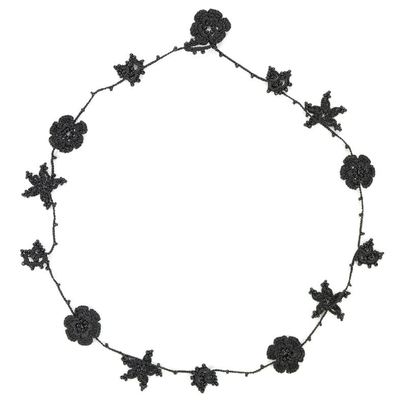 karawan authentic Tour de cou "Crystal" Noir