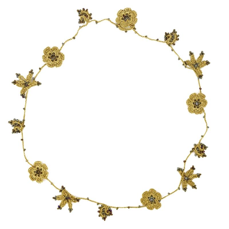 karawan authentic Tour de cou "Crystal" Vert lichen