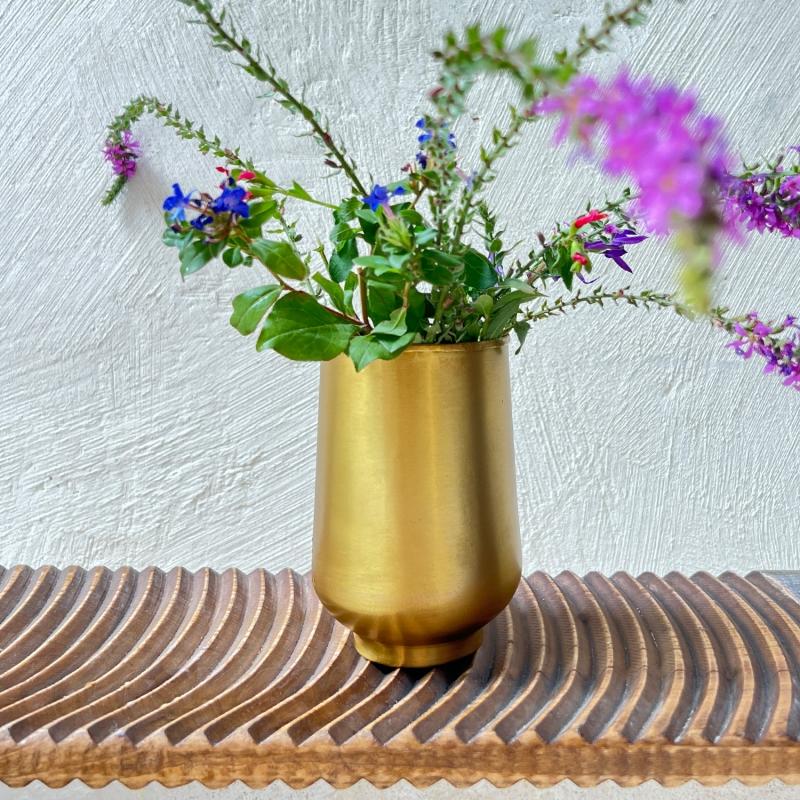 Karawan Authentic Verre En Laiton Lisse Doré 'Moon'