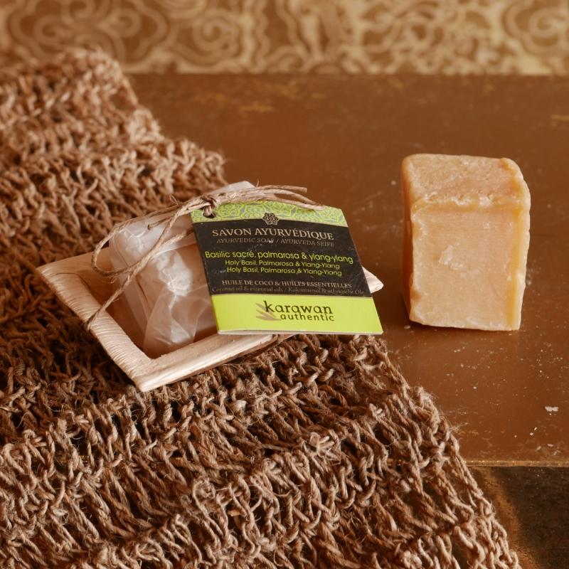 Karawan Authentic Mini-savon Ayurvédique Basilic Sacré