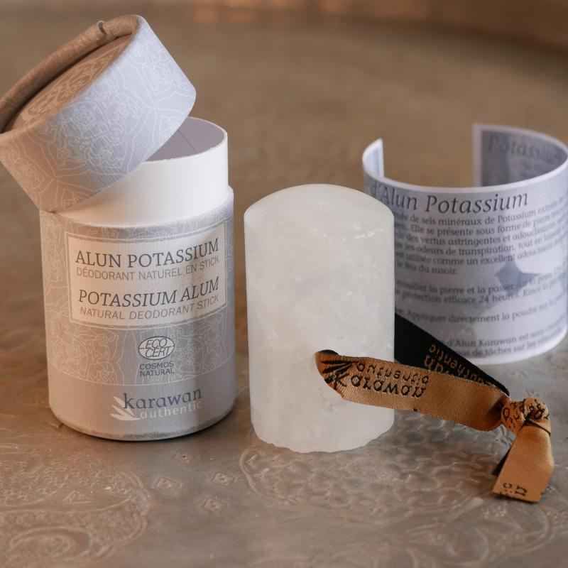 karawan authentic Pierre d'Alun potassium en Stick certifiée Cosmos Natural