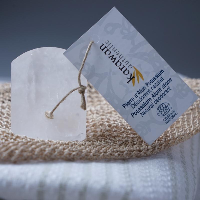 karawan authentic Pierre d'Alun potassium polie certifiée Cosmos Natural