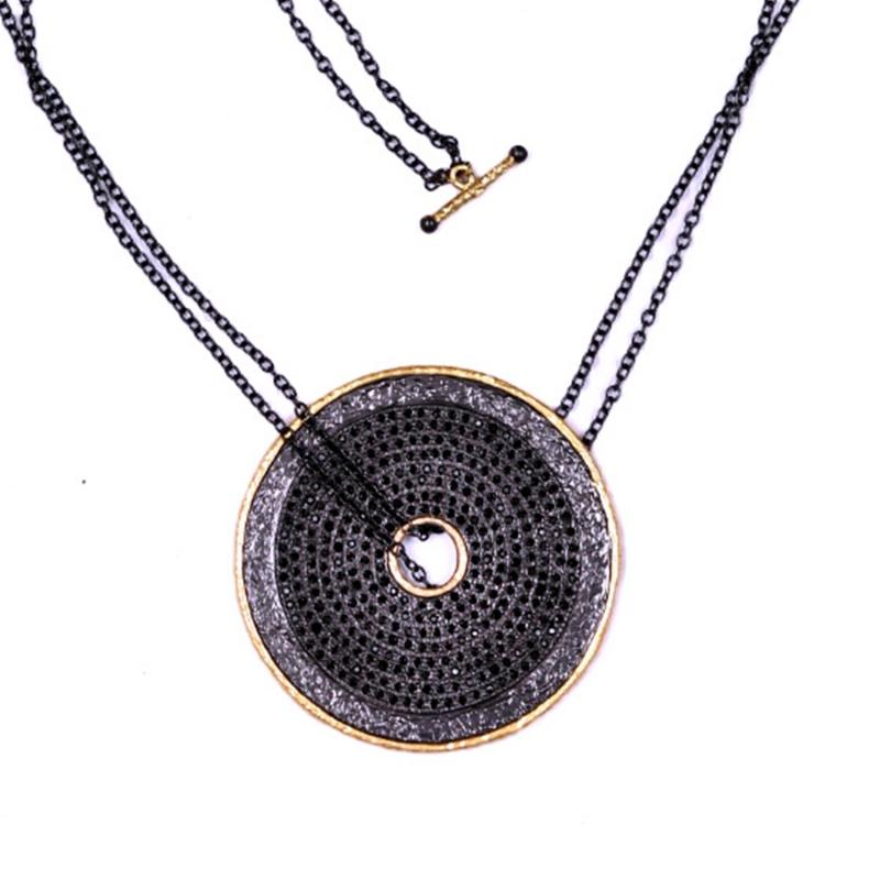 Karawan Authentic Sautoir Talisman Avec Double Chaine Ajustable