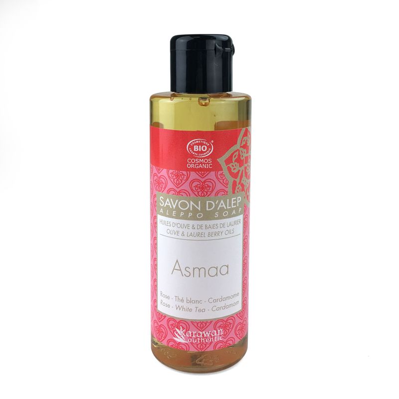 karawan Authentic Savon D'Alep Liquide CERTIFIE BIOLOGIQUE PAR ECOCERT Parfumé Asmaa