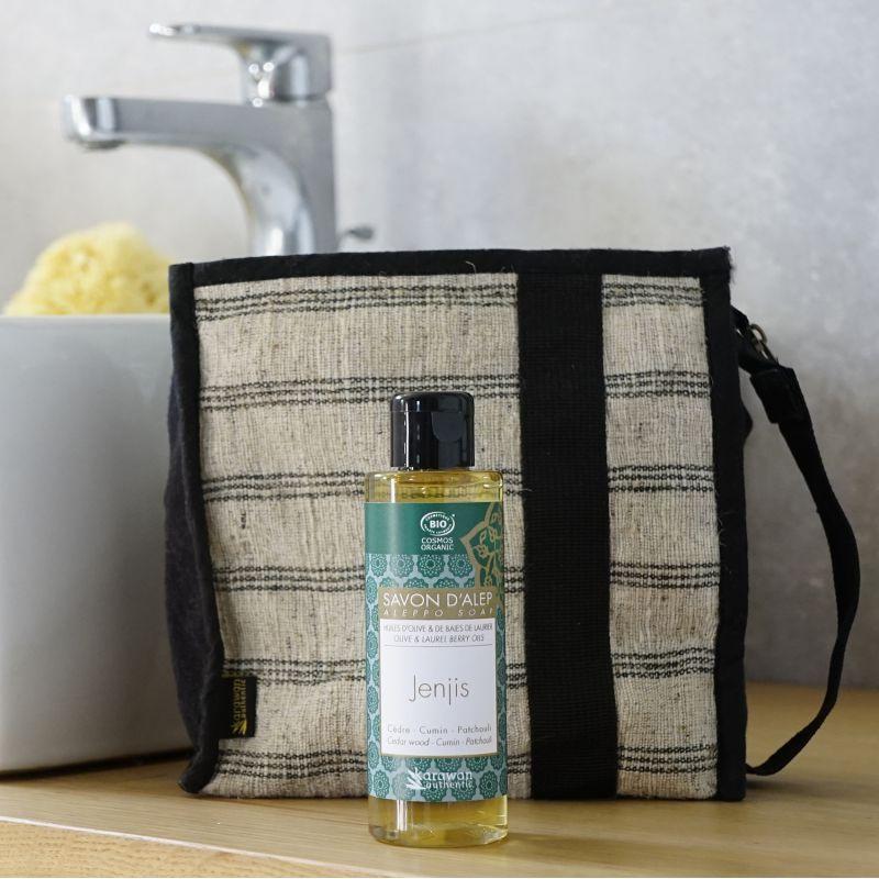 Karawan Authentic Savon D'Alep Liquide CERTIFIE BIOLOGIQUE PAR ECOCERT Parfumé Jenjis