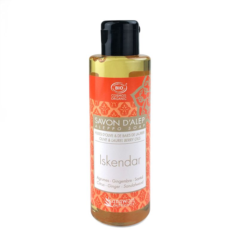 Karawan Authentic Savon D'Alep Liquide CERTIFIE BIOLOGIQUE PAR ECOCERT Parfumé Iskendar