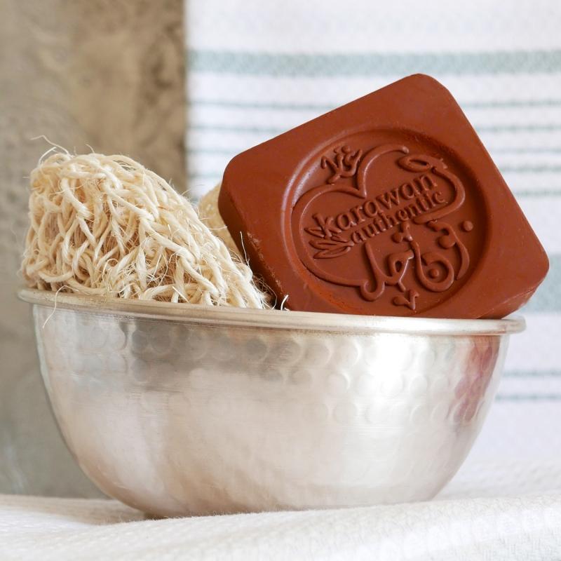 karawan authentic Savon d'Alep Olive et Argile rouge 30%